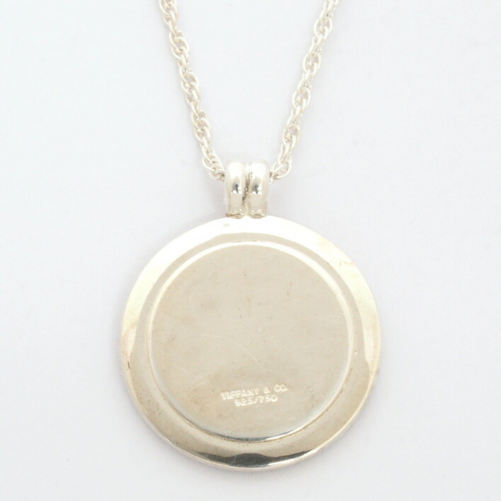 Tiffany Co St Christopher Coin Motif Combination Yellow Gold Silver Pendant